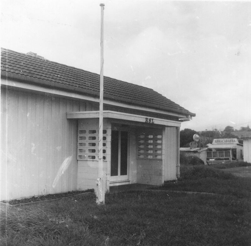 a photo of the Bangalow RSL Hall in the 1970s